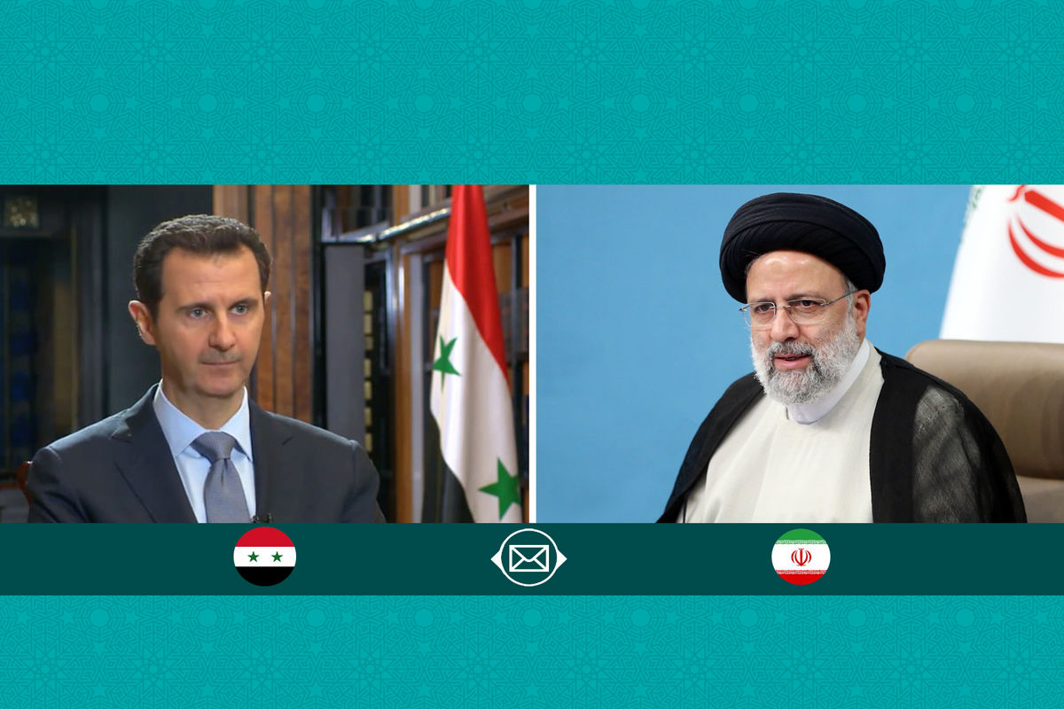 پیام تبریک آیت‌الله رئیسی به مناسبت روز ملی سوریه