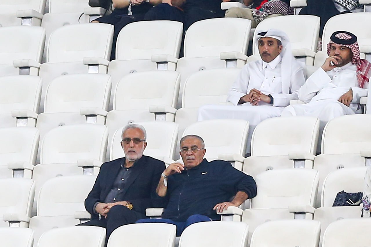 برد ایران مقابل فلسطین پیش چشم دو میهمان ویژه روی سکوها +عکس