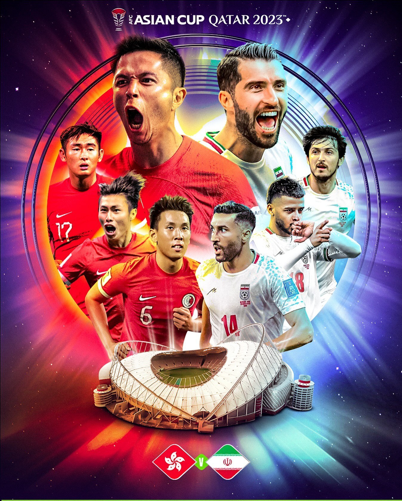 رونمایی از پوستر AFC برای دیدار ایران و هنگ کنگ + عکس رونمایی از پوستر AFC برای دیدار ایران و هنگ کنگ + عکس