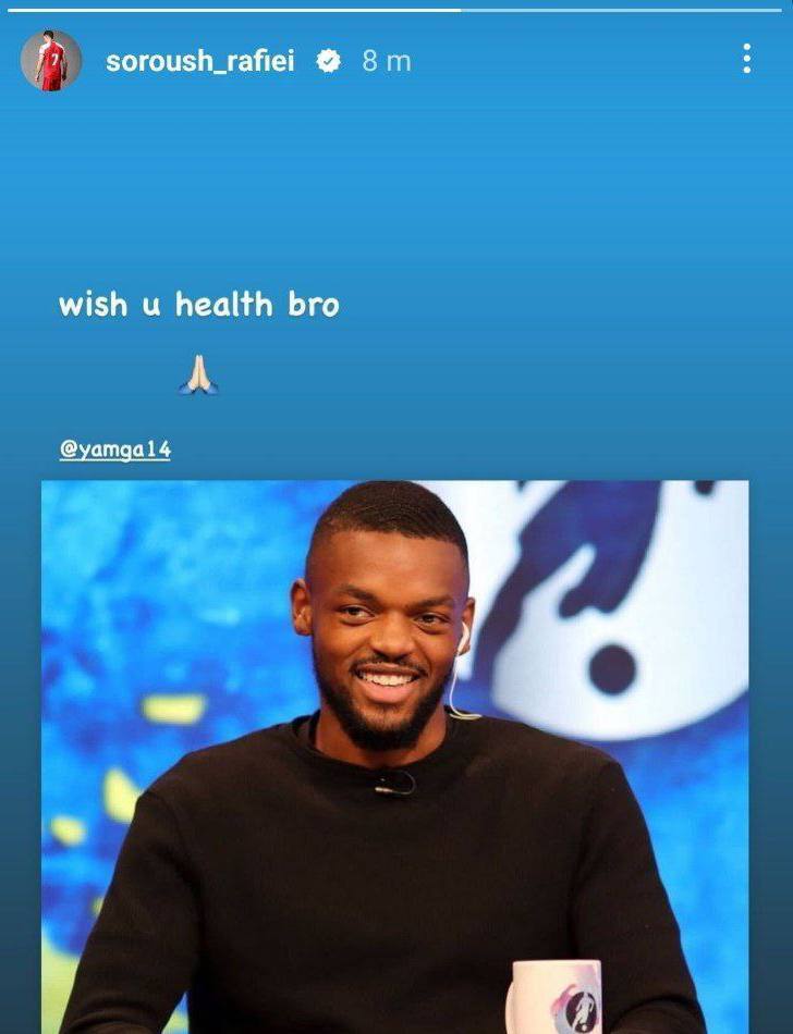 سنگ تمام سروش رفیعی برای کوین یامگا+ عکس