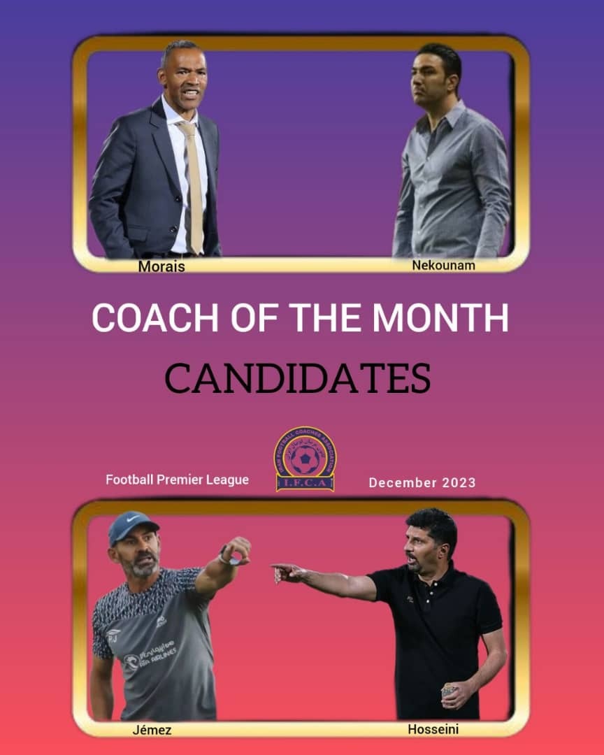معرفی نامزد‌های کسب عنوان مربی ماه در لیگ برتر فوتبال