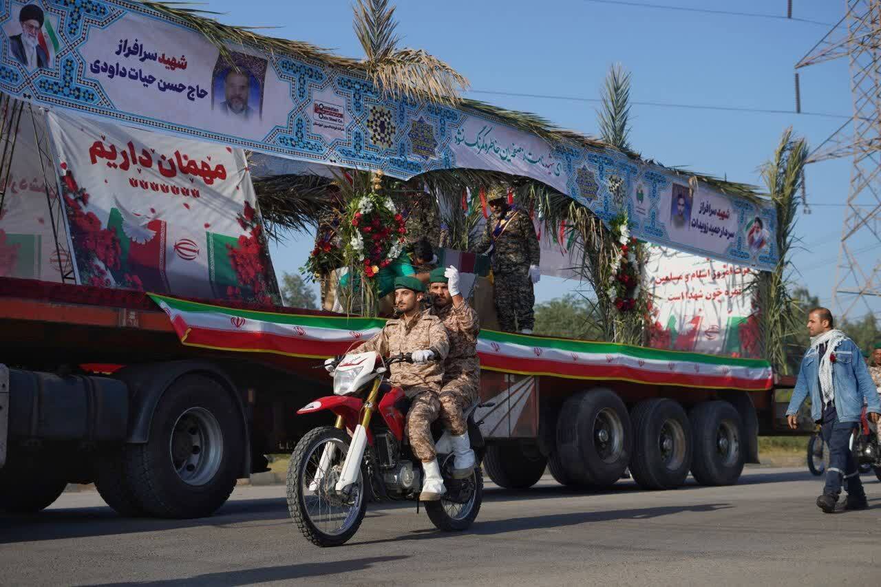 شهید گمنام 18 ساله در یادمان فولاد خوزستان به خاک سپرده شد