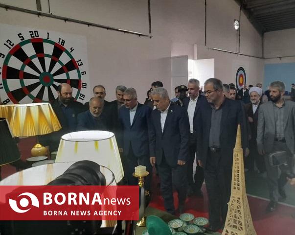 بازدید رییس سازمان برنامه و بودجه کشور از سوله ورزشی زندان لاکان رشت