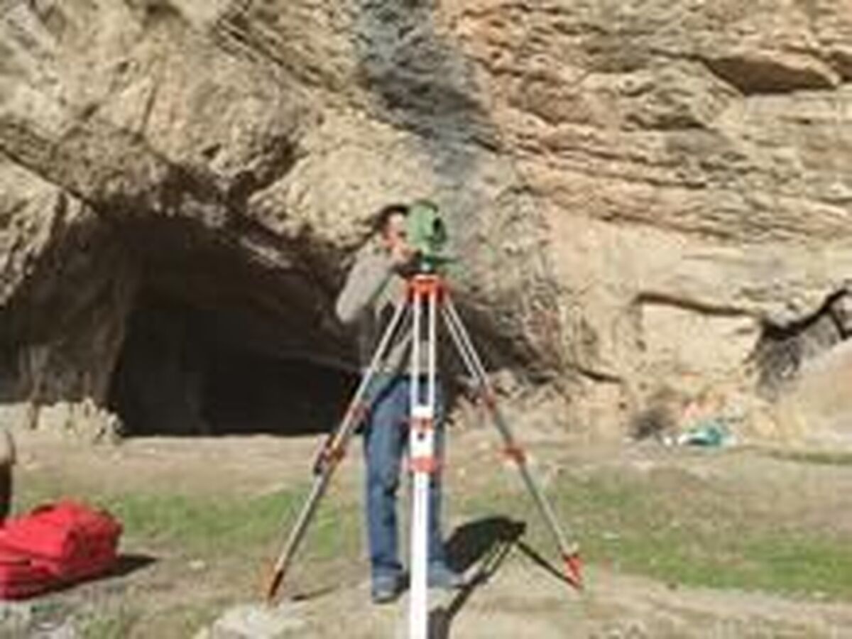 عملیات اسکن‌ لیزر غارهای ۵ گانه دره خرم‌آباد