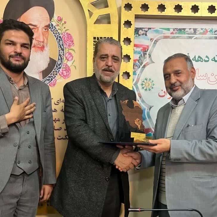تجلیل رئیس شورای هماهنگی تبلیغات اسلامی استان کرمان از وحید محمدی