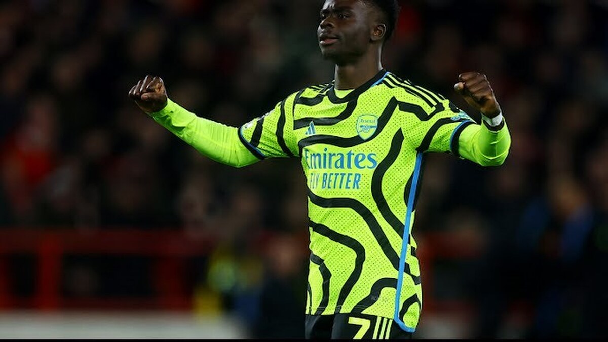 گل دوم آرسنال به ناتینگهام فارست توسط بوکایو ساکا+فیلم