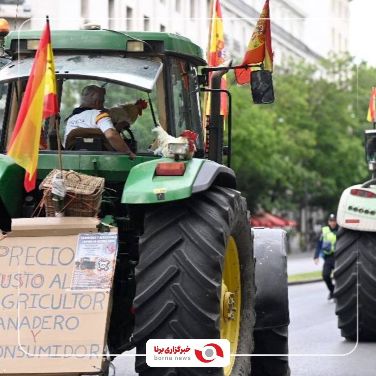 کشاورزان اسپانیایی به اعتراضات اروپایی می‌پیوندند