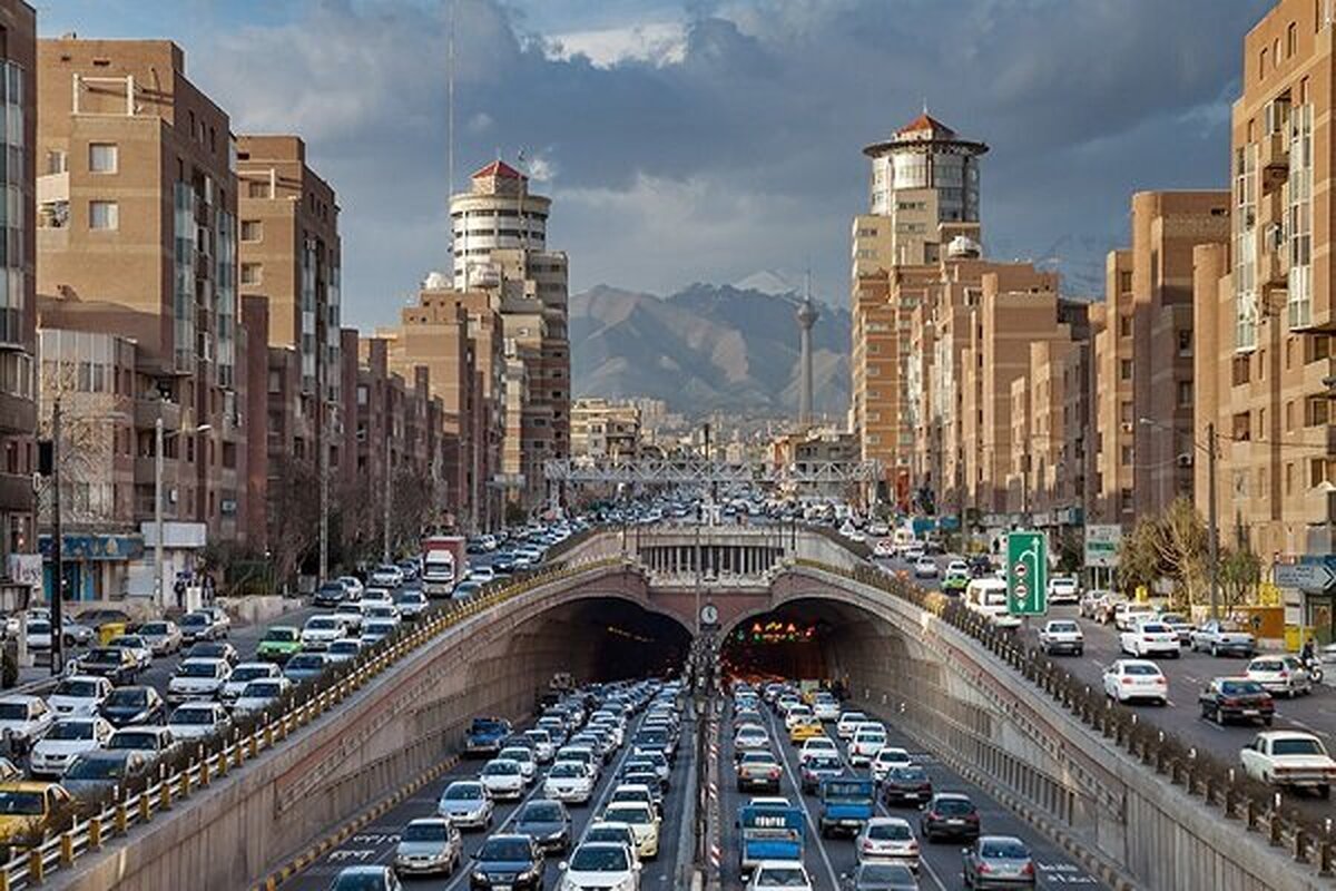 وضعیت ترافیک بزرگراه های تهران در روزجاری