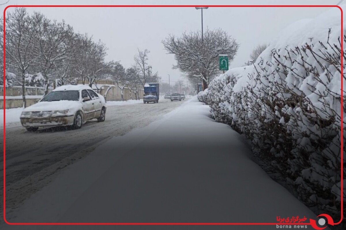 بارش برف زیبای زمستانی در کاشانک تهران