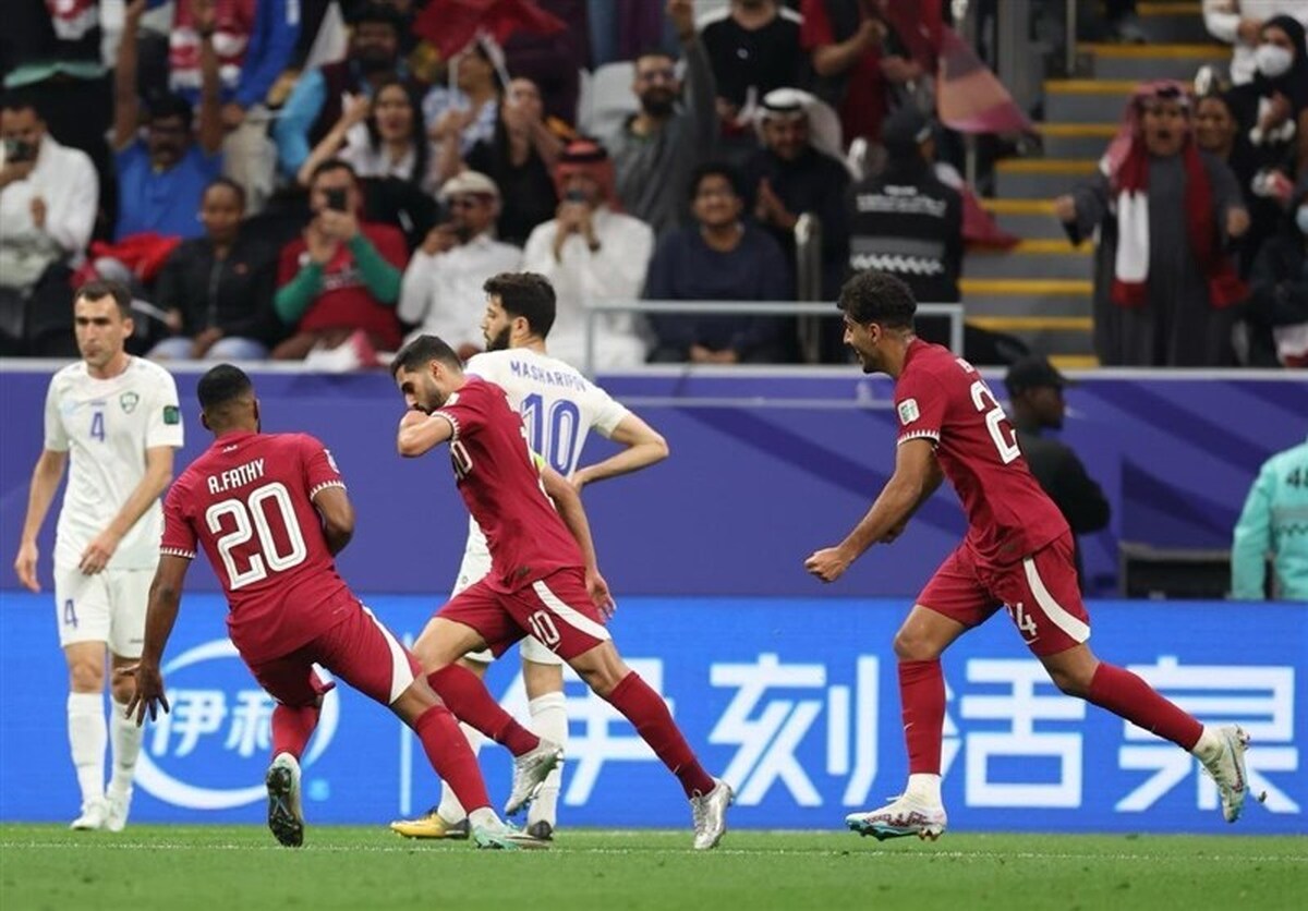 قطر با شکست ازبکستان حریف ایران در نیمه نهایی شد