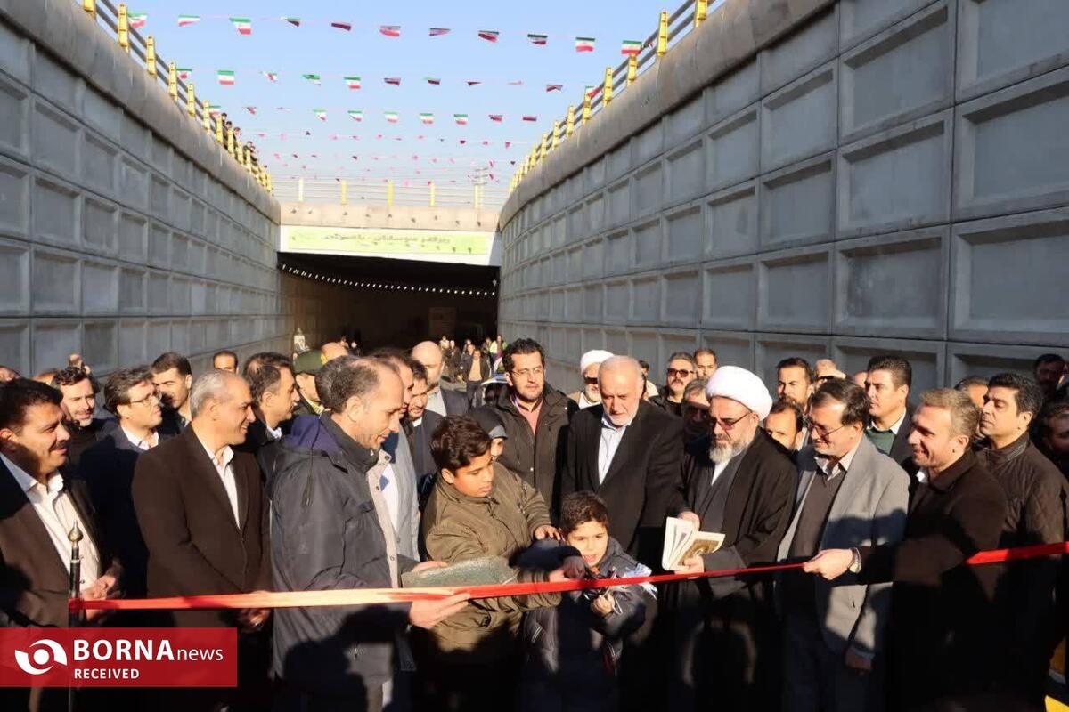 افتتاح پروژه زیرگذر فتح به باغستان