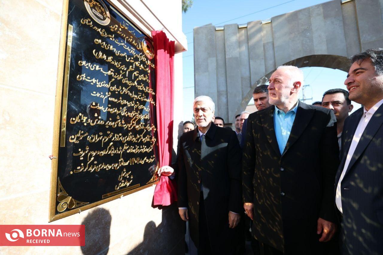 آئین افتتاح مجموعه ورزشی تنیس شهیدان گودرزی با حضور وزیر ورزش