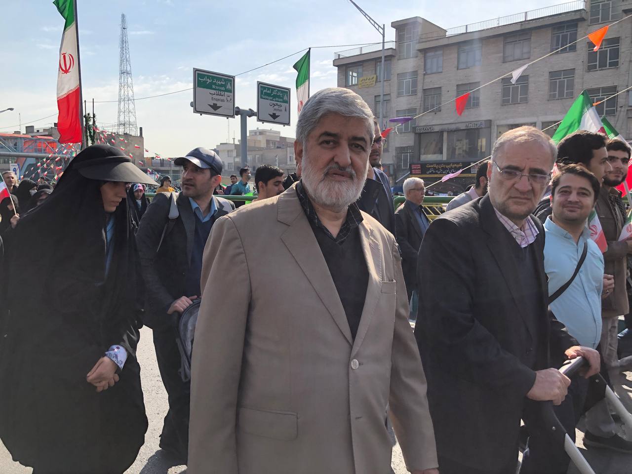 مسئولین جمهوری اسلامی ایران در راهپیمایی 22 بهمن؛ حضور محمد اسلامی رییس سازمان انرژی اتمی