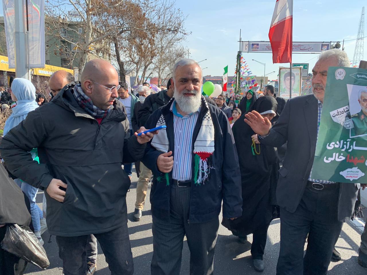 حضور مسئولین جمهوری اسلامی ایران در راهپیمایی 22 بهمن