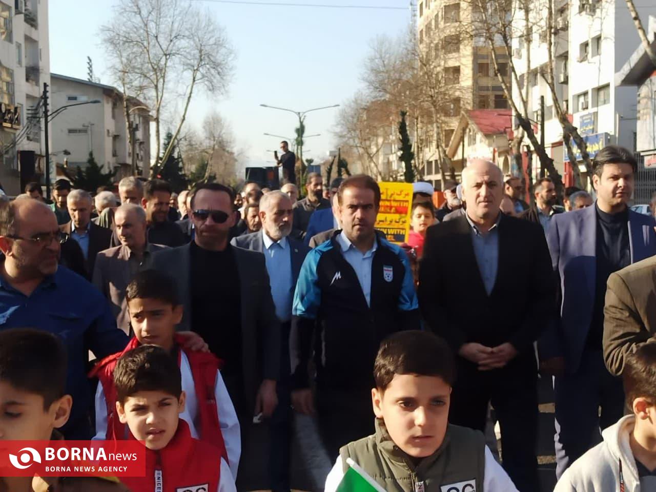 حضور جامعه ورزش گیلان در راهپیمایی یوم الله ۲۲ بهمن