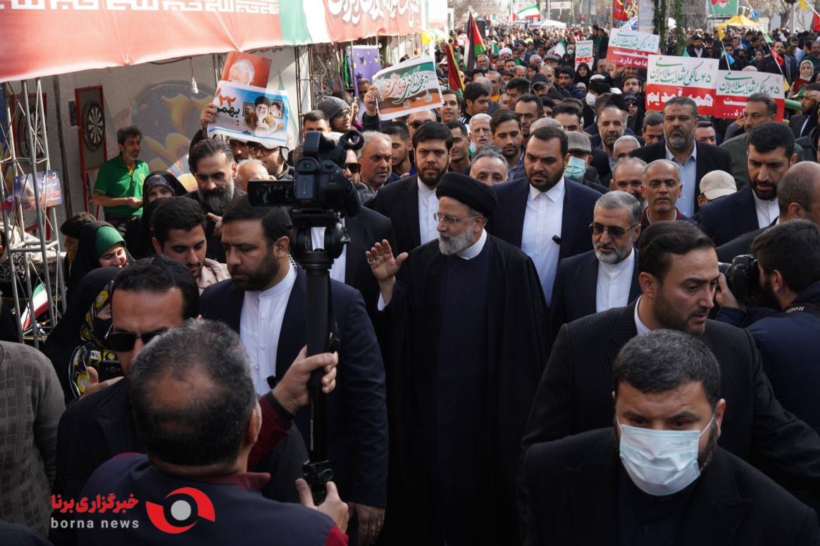 حضور مسئولین جمهوری اسلامی ایران در راهپیمایی 22 بهمن