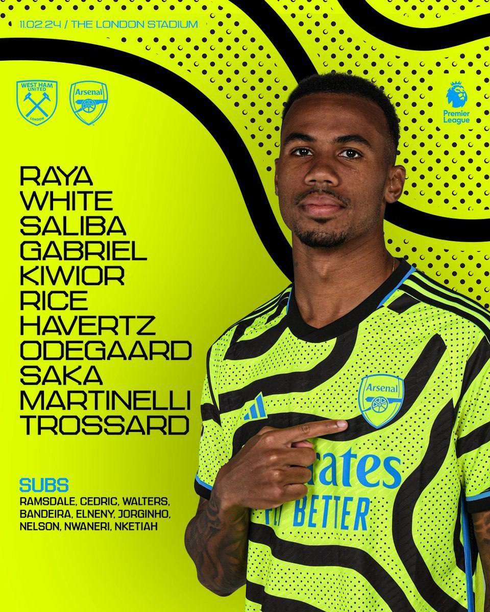 اعلام ترکیب آرسنال برابر وستهام اعلام ترکیب آرسنال برابر وستهام