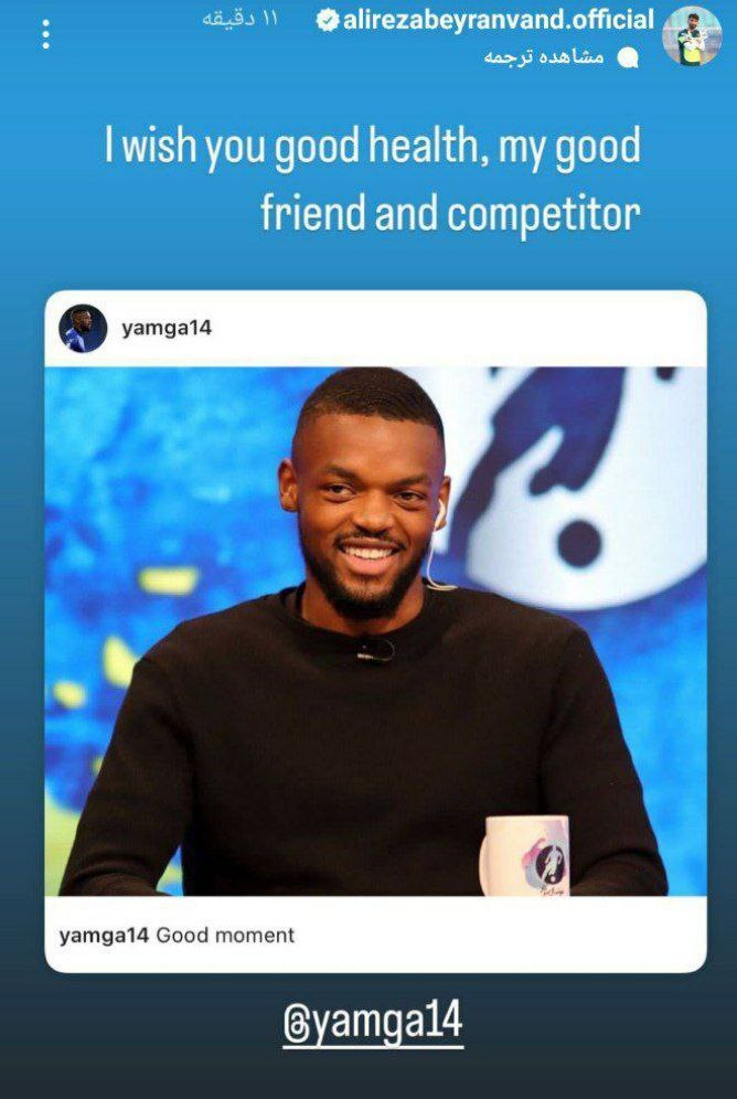 اولین واکنش علیرضا بیرانوند به مصدومیت  کوین یامگا + عکس