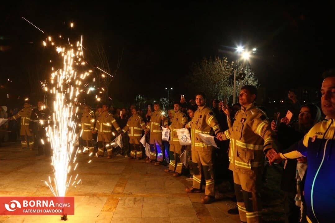 تقدیر علی جوادی از شهردار باقرشهر در افتتاحیه جام جوان پهلوان