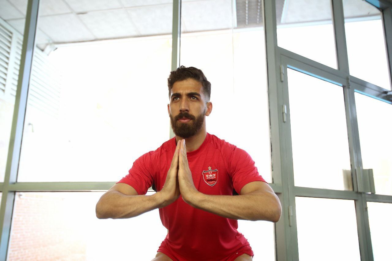 تمرین گرم پرسپولیسیها با آهن سرد+ تصاویر تمرین گرم پرسپولیسیها با آهن سرد+ تصاویر