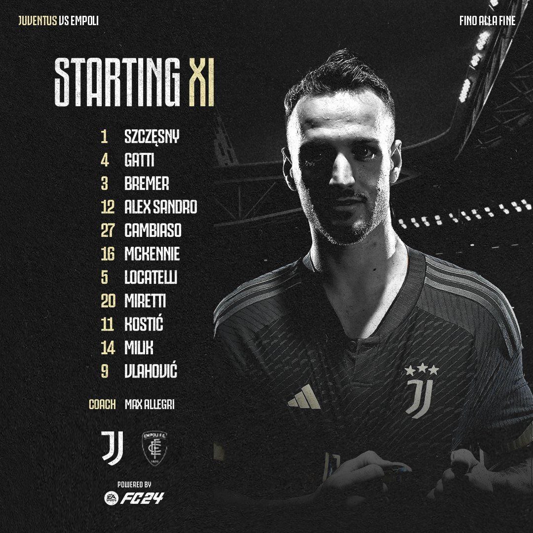 اعلام ترکیب یوونتوس برابر امپولی اعلام ترکیب یوونتوس برابر امپولی