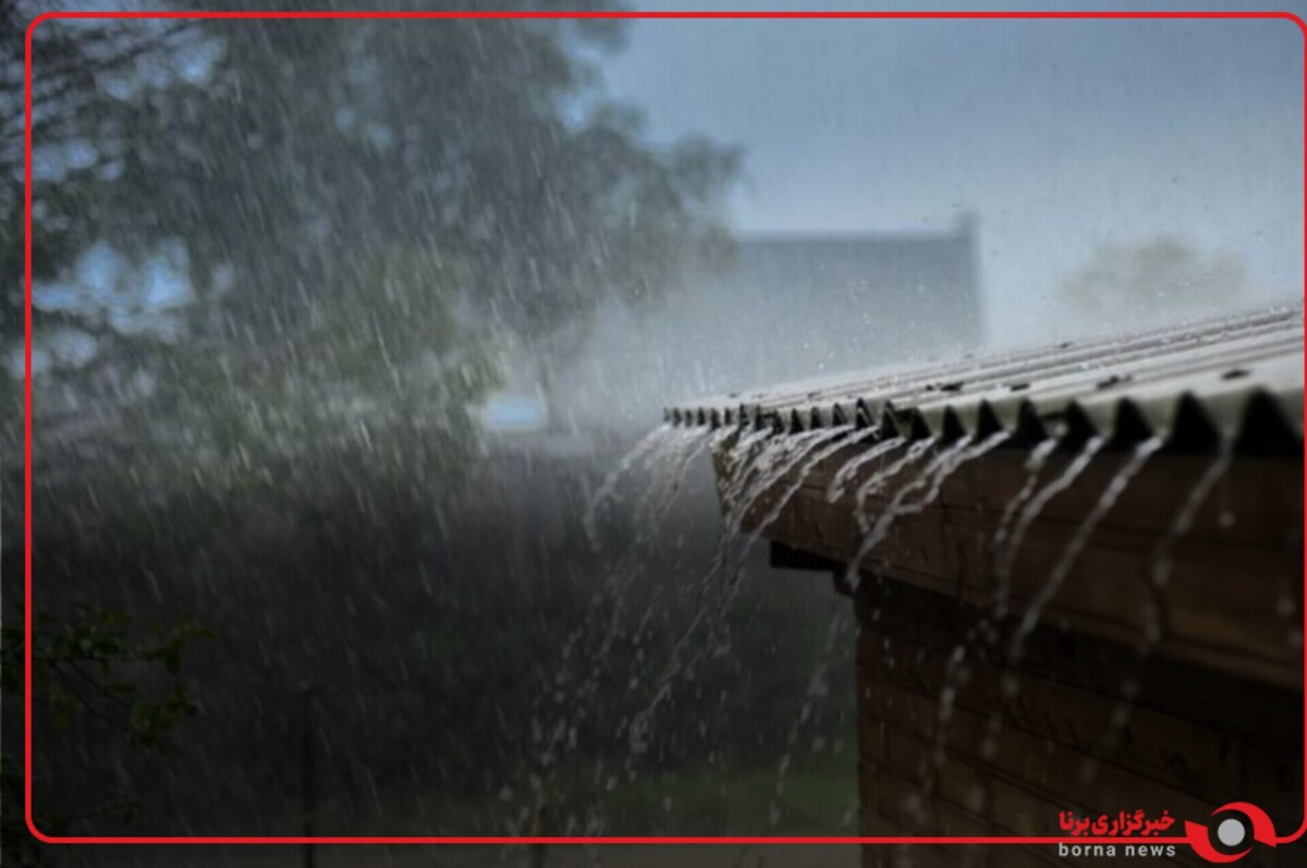 بارش شدید باران در بندرانزلی - گیلان