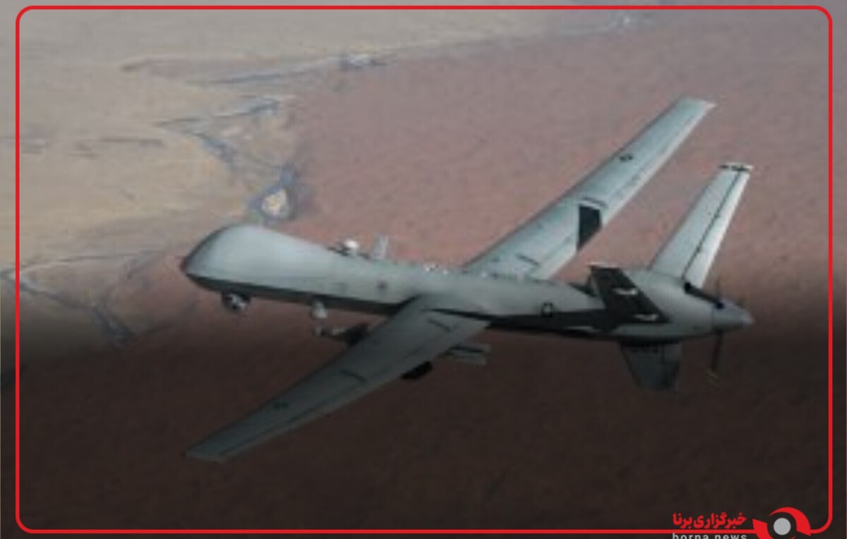 فیلمی از انهدام پهپاد MQ9 آمریکا توسط پدافند هوایی یمن