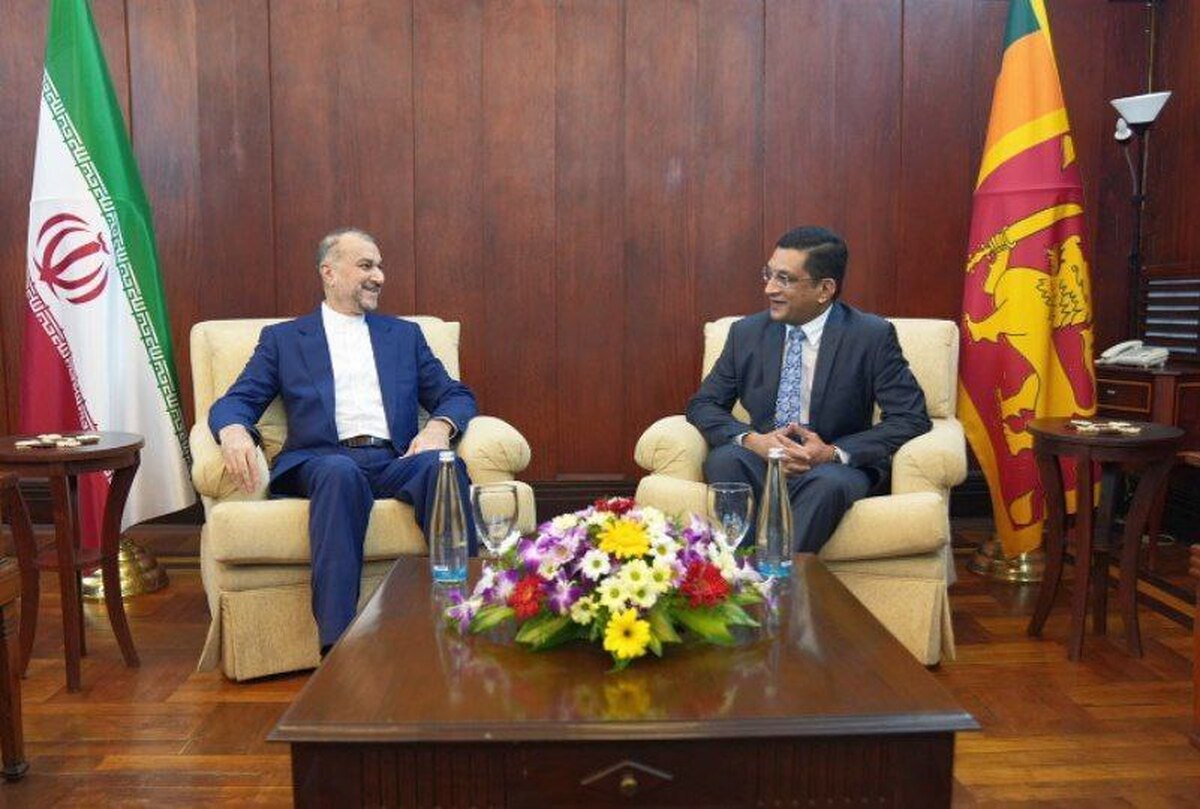 استقبال وزیر امور خارجه سریلانکا از  وزیر امور خارجه کشورمان