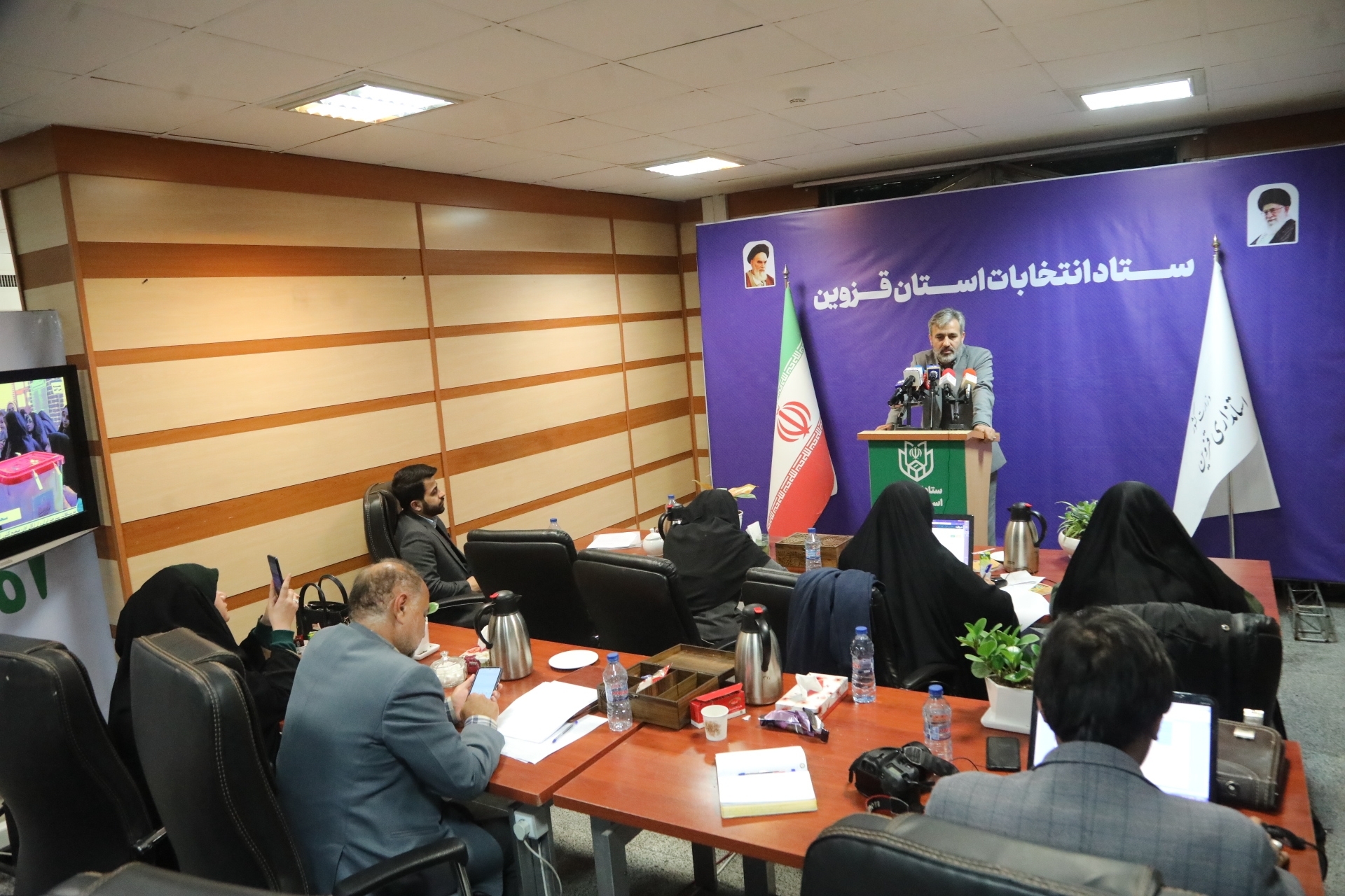 فرآیند رأی گیری و نظم و انضباط شعب انتخابات در استان قزوین مطلوب است