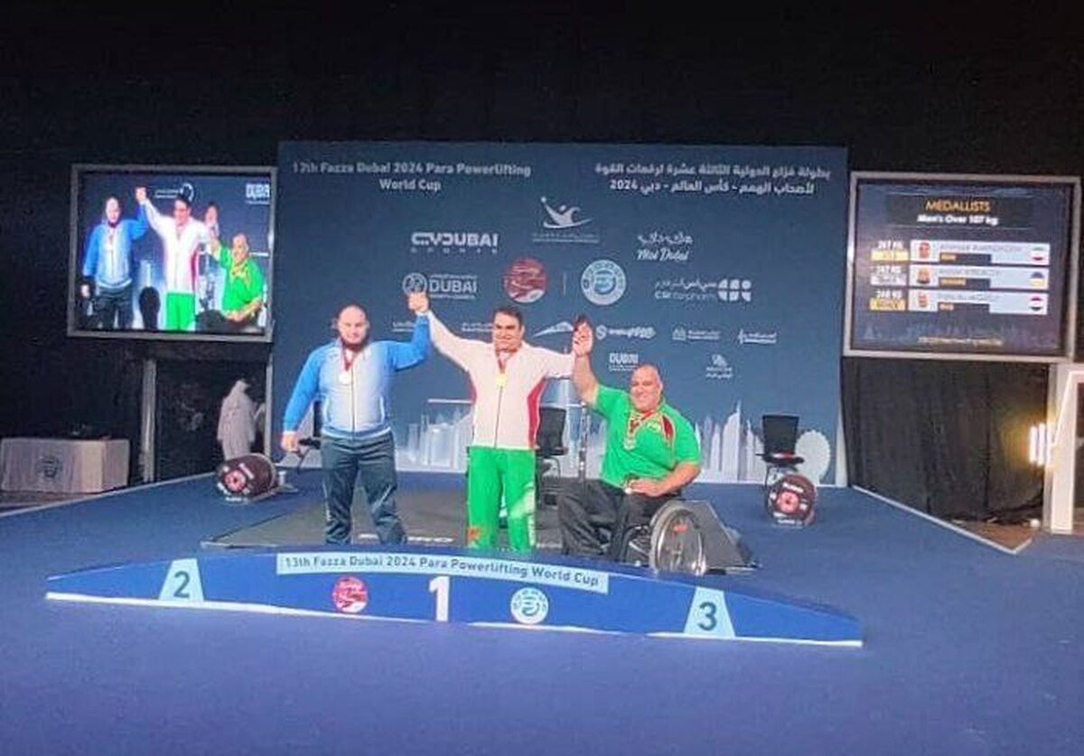 طلای امین‌زاده در مسابقات جهانی وزنه‌برداری امارات