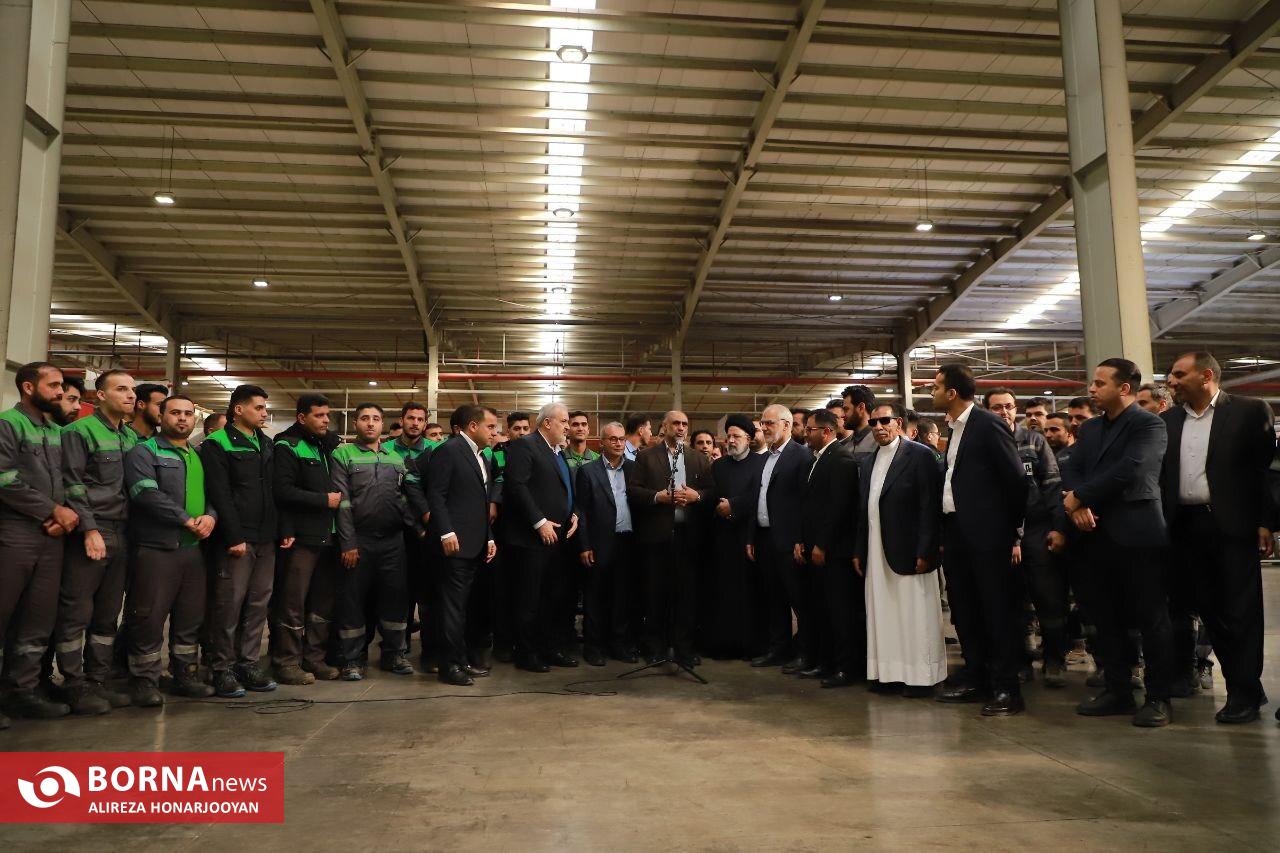 افتتاح فاز یک بزرگترین واحد تولید ورق‌های فشرده چوبی غرب آسیا با حضور رییس جمهور