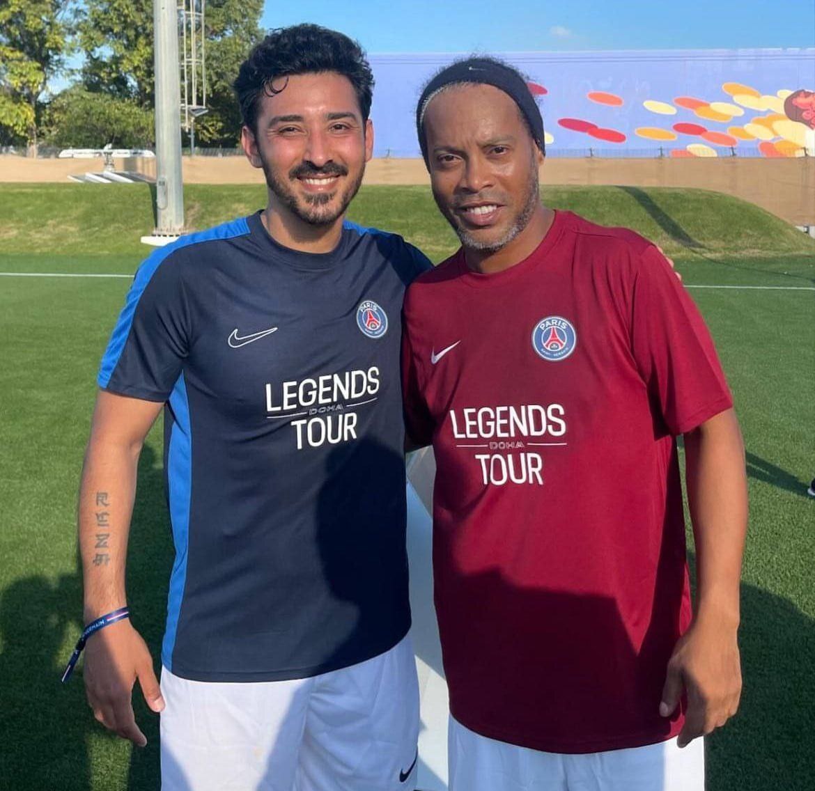 ملاقات جالب رضا قوچان نژاد با شاعر سرشناس فوتبال