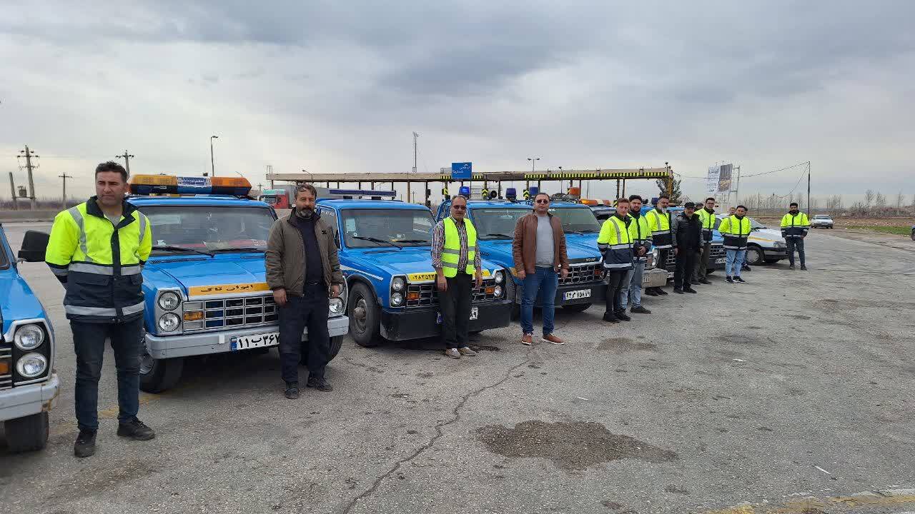 امدادخودرو با استقرار در جاده های استان قزوین آماده خدمت رسانی به رانندگان و مسافران نوروزی است