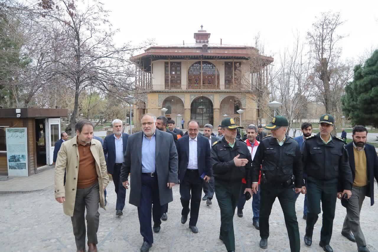 بازدید استاندار از محل اجرای پویش نوروزی