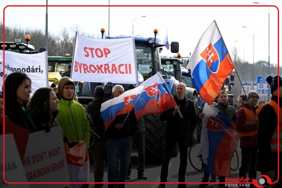 کشاورزان چک و اسلواکی به اعتراضات سراسری در اروپا پیوستند