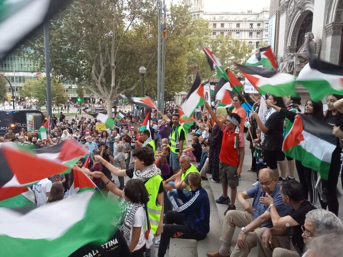 تظاهرات گسترده در اسپانیا علیه اسرائیل