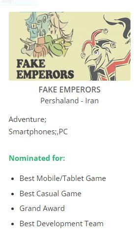 یک بازی ایرانی نامزد دریافت چهار جایزه از