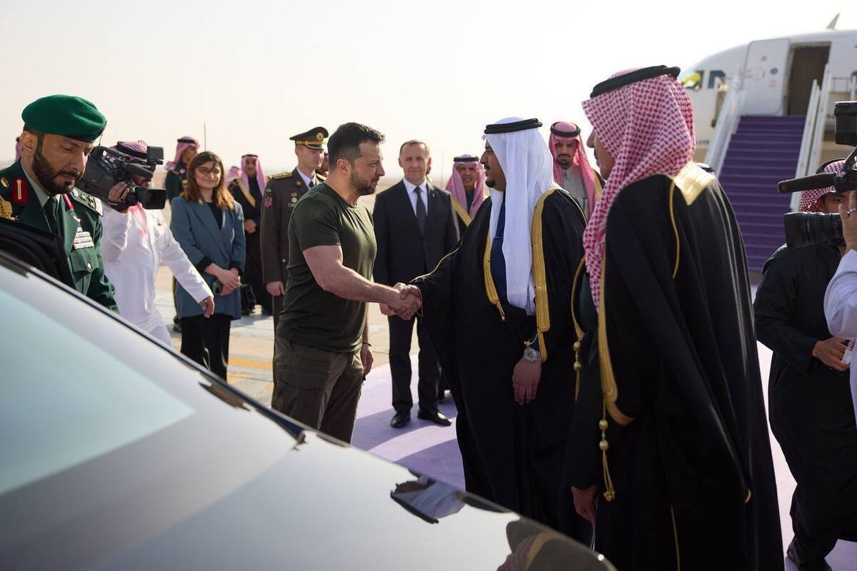 رئیس جمهور اوکراین به عربستان سعودی سفر کرد