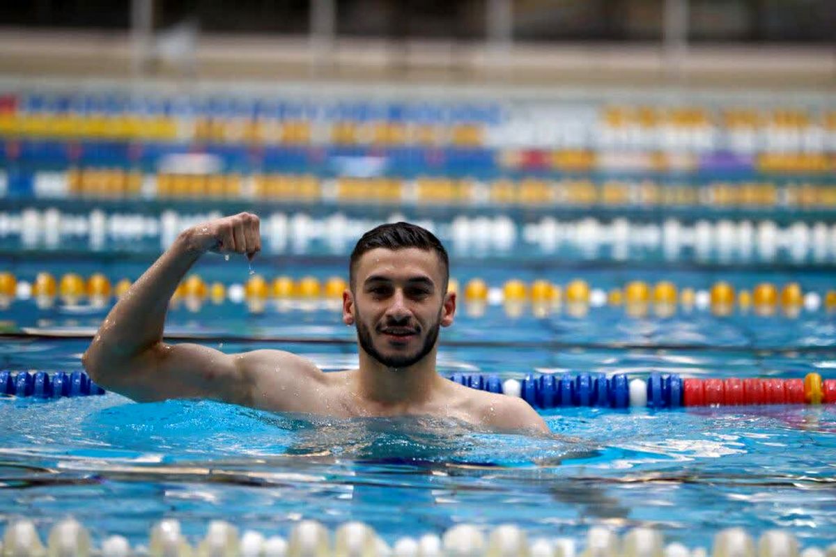 رکورد شکنی شناگر گلستانی در تاریخ شنای ایران