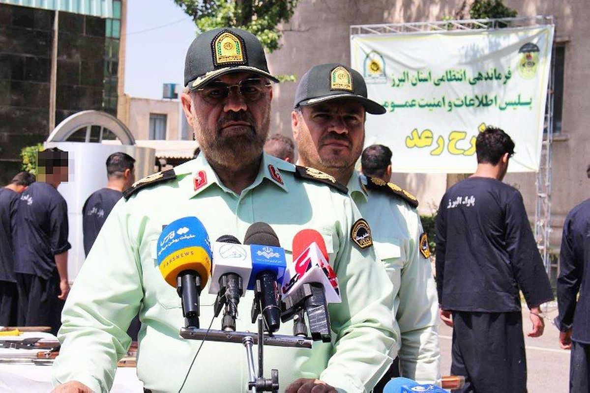 ۲۲ نفر از اراذل در طرح رعد پلیس البرز دستگیر شدند