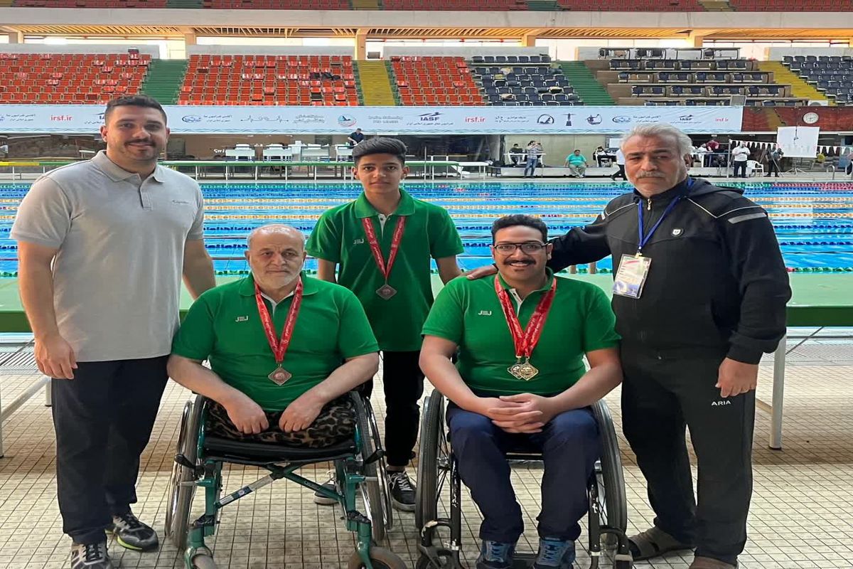 کسب پنج مدال رنگارنگ در مسابقات پارا شنا کشوری توسط تیم استان مرکزی