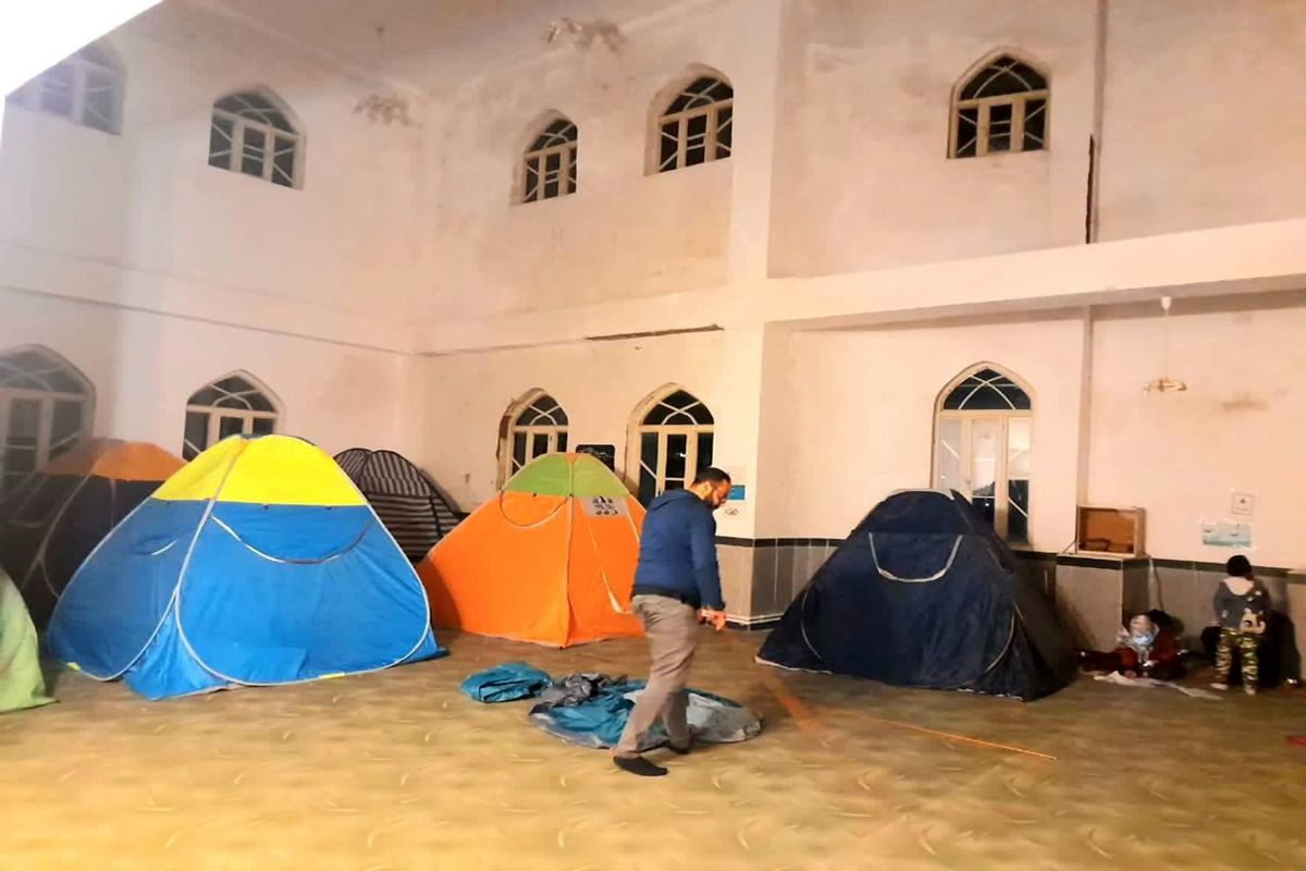 اسکان اضطراری مسافران در مراکز اقامتی شهرستان بانه