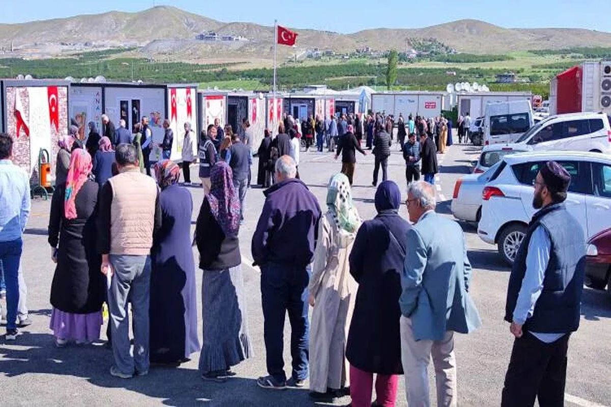 آغاز رای‌گیری ۹ میلیون واجد شرایط مناطق زلزله زده ترکیه در کانکس