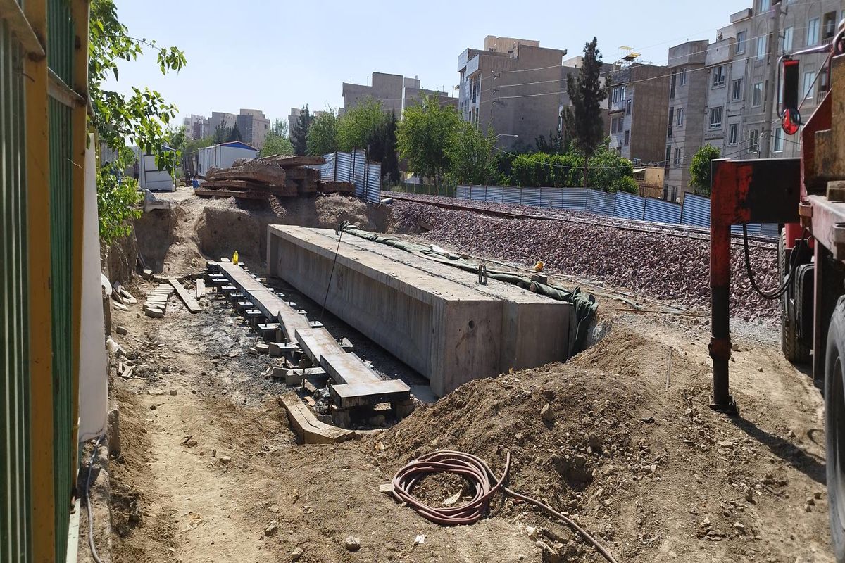 پیشرفت ۹۰ درصدی پروژه زیرگذر حریم خط راه آهن تهران _ اهواز