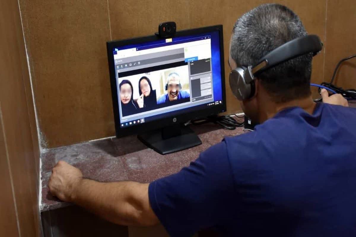 برگزاری ۶۴۶۱ ملاقات مجازی زندانیان و خانواده‌هایشان با راه اندازی سالن ملاقات الکترونیک در تمامی زندان‌های استان