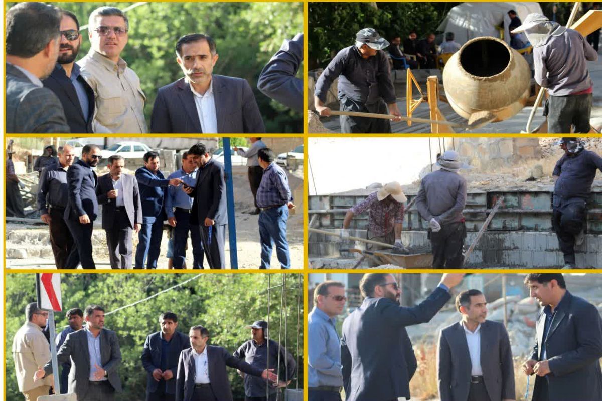 تأکید فرماندار شهرستان بویراحمد بر تکمیل سریع پروژه محصور سازی، محوطه های مخازن آب شرب در تنگه مهریان