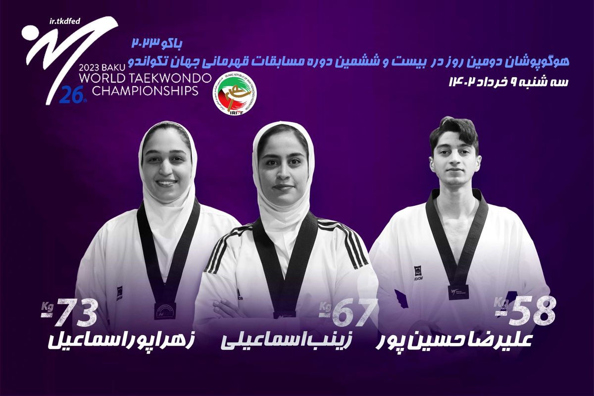 تکواندو قهرمانی جهان باکو؛ پایان کار نمایندگان ایران در روز دوم بدون کسب مدال