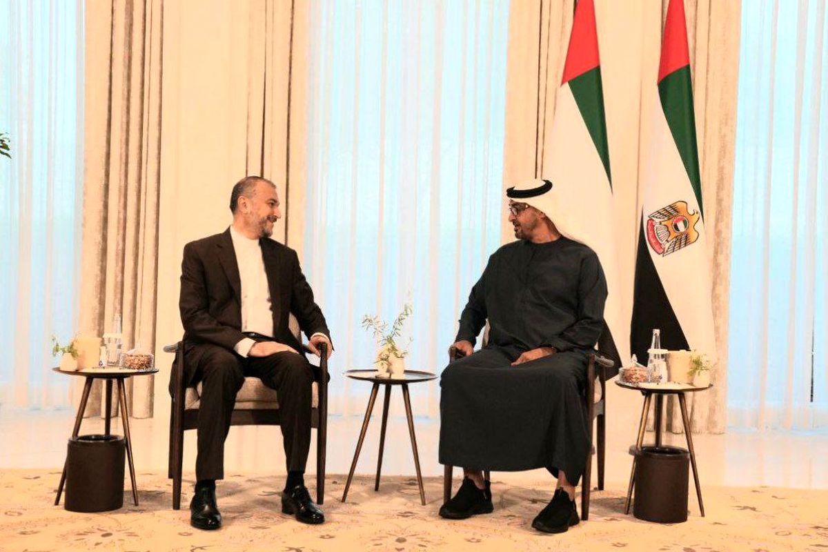 امیرعبداللهیان با رئیس دولت امارات دیدار کرد