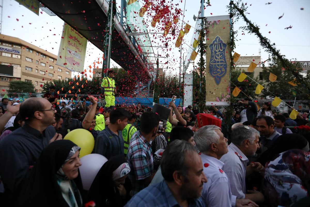 استقبال میهمانان غدیر ازموکب پذیرایی در باب الرضای تهران