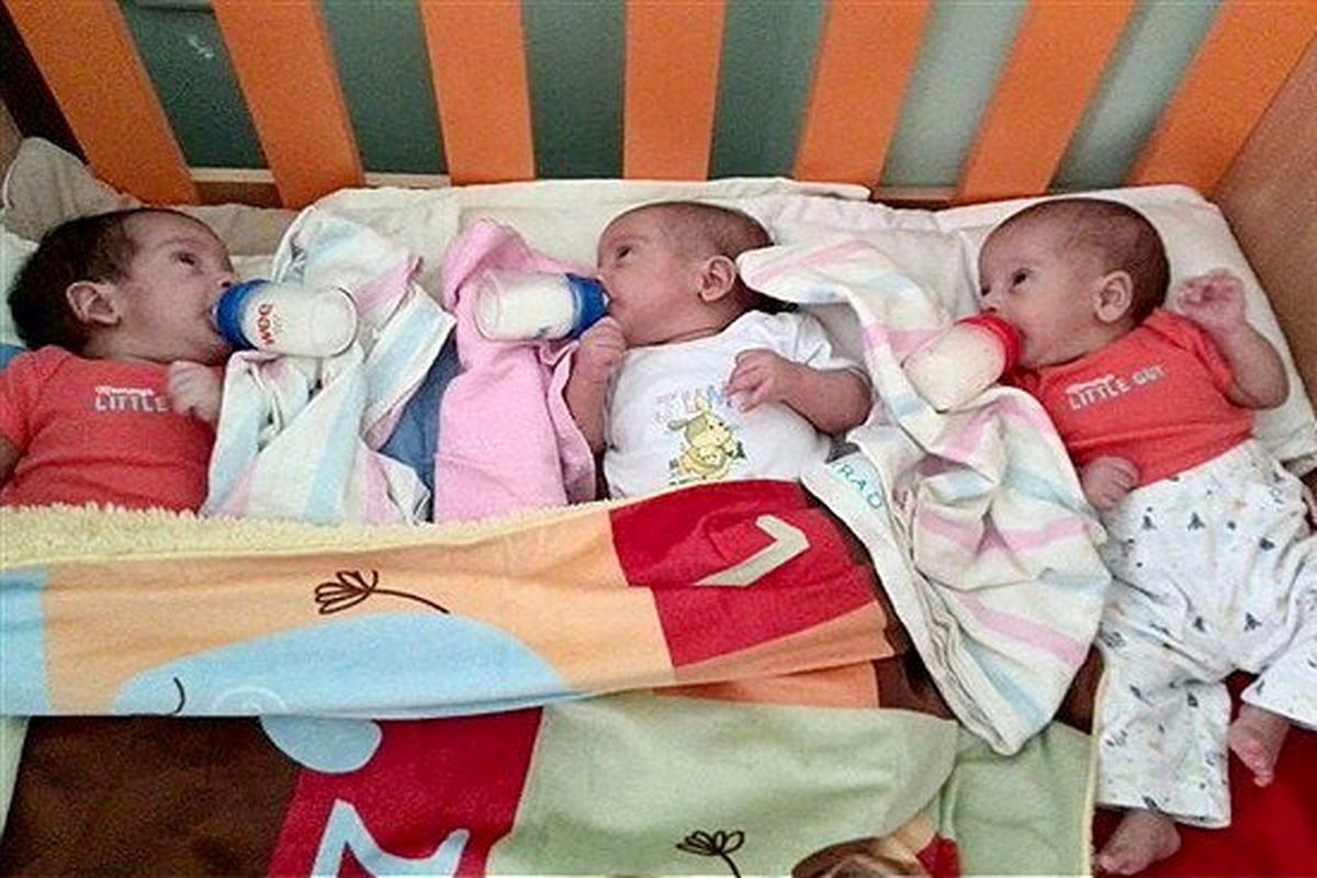 این مادر ایرانی با داشتن ۶ فرزند، ۳ قلو به دنیا آورد!